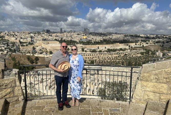 Rev. Julia Baginski in Jerusalem